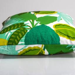 Tropical Green Leaf Pillow Cover, P/Kaufmann Costa Rica Design - thumbnail 3