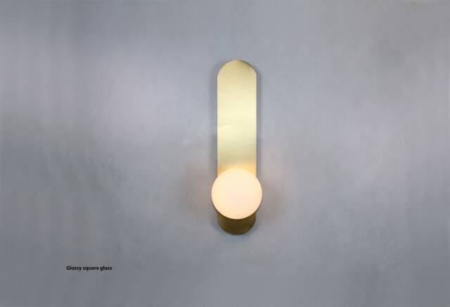 Ellipse Wall Lighting - Brass Gold Globe Lamp Vanity Light Fixture, Sconce, Lamp - image 1