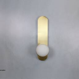Ellipse Wall Lighting - Brass Gold Globe Lamp Vanity Light Fixture, Sconce, Lamp - thumbnail 2
