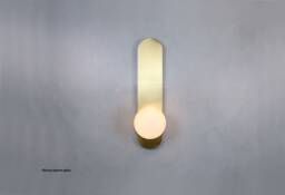Ellipse Wall Lighting - Brass Gold Globe Lamp Vanity Light Fixture, Sconce, Lamp