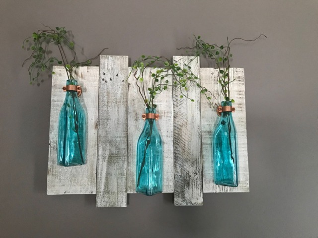 Wall Vase, Rustic Wall Vase Holder, Decor, Home Decor - image 1