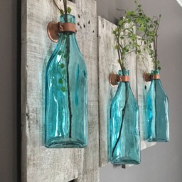 Wall Vase, Rustic Wall Vase Holder, Decor, Home Decor - thumbnail 4