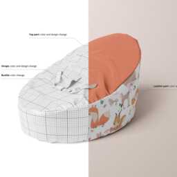 Baby Bean Bag Mockup Set - thumbnail 3