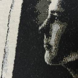 Jacquard Cushion Cover Black/Beige/White, Retro Vintage - thumbnail 4