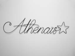 Personalized Wire Name, Metal Star Bedroom Door Sign, Annealed Wall Decoration For Bedroom - thumbnail 1