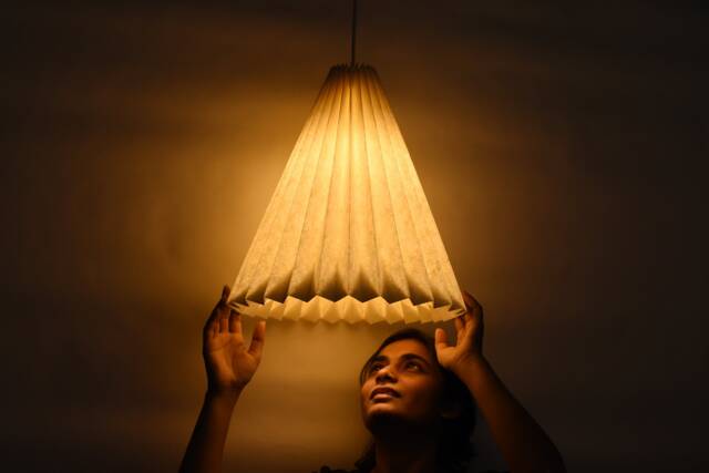 Brownfolds White Paper Origami Lampshade Tipi High Dual Pack - image 1