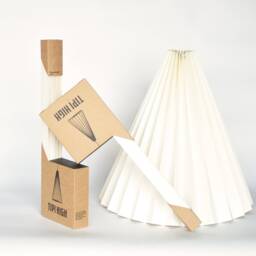 Brownfolds White Paper Origami Lampshade Tipi High Dual Pack - thumbnail 4