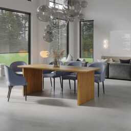 Solid Oak Dining Table Wooden Base 049 - thumbnail 1