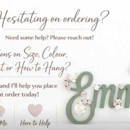 Personalised Wooden Name Sign With Flowers, Girls Nursery Wall Decor, Custom Baby Gift, Floral Room Art, Shower Keepsake Gift - thumbnail 2