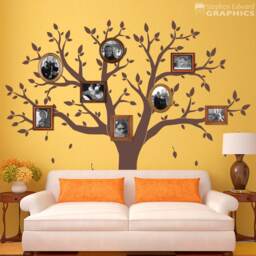 Family Tree Decal - With 158 Leaves Wall Decor Multiple Sizes - thumbnail 1