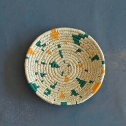 Assorted Sabai Handwoven Grass Baskets, African Plates, Set 3/4/6 Or, 7 Wall Art, Boho Woven Round Baskets - thumbnail 3