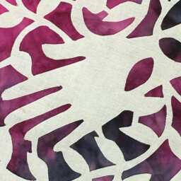 Hand Cut Quilt Square Wall Hanging. Finished Fabric Lining & Fused Cutwork Heart Design By Linda Pool Hanging, Color Choice - thumbnail 2