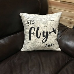 Airplane Pillow Hand-Painted Aviation Throw Pillow - thumbnail 3