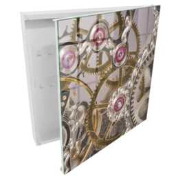 Mechanical Elegance Key Cabinet For Home, Gray Box Modern Mechanics, Enthusiasts Of Technology & Precise Forms - thumbnail 2
