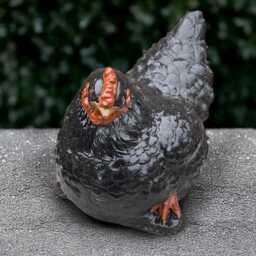 Concrete Chicken Sculpture Stone Hen Decoration Cement Bird Statue Outdoor Ornament Handmade Decor Front Door Figurine - thumbnail 3