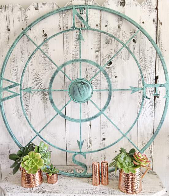 Nautical Arrow Compass, Wall Decor - image 1