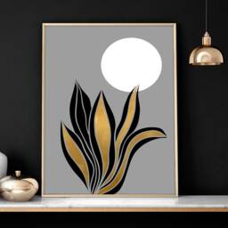 Home Decor Wall Art, Boho Botanical Set Of 3 Prints, Above The Bed Wall Art, Hangings Office Decor, Botanical Herb Print - thumbnail 3