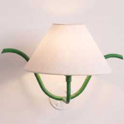 Wall Light Green Modern Lights Fabric Shade Sconce, Luxury Nordic Bedroom Bedside Lamp, Minimalist Home Lighting Fixture Design - thumbnail 3