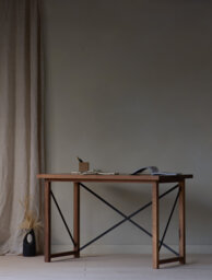 Konk ??? Classic Wooden Desk [Walnut] Bespoke Sizes Available American Black Walnut & Steel Office Writing, Computer Workstation