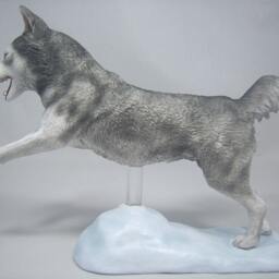 Siberian Husky Dog Figurine - thumbnail 2