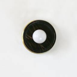 Minimalist Black Marble With Golden Veines & Brass Sconce Light Vanity Veined Kitchen Foyer - thumbnail 3