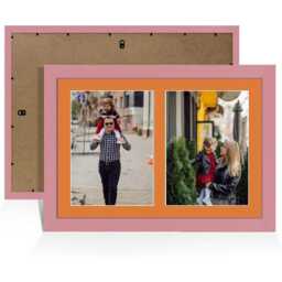 Multi Aperture Picture Frame 20x14 Holds 2 Photo Family Collage in Modern Sleek Style - Hold - A4 Photos - thumbnail 4