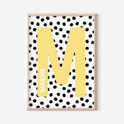 Personalised Nursery Print - Name Wall Art Custom For Girls Boys Decor Birth Prints Baby Pink - thumbnail 3