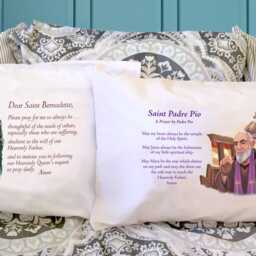st. Padre Pio Prayer Pillowcase Catholic Saints & Prayers On Pillow Cases Make Meaningful Birthday Christmas Gifts For All Ages - thumbnail 3