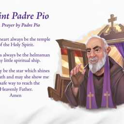 st. Padre Pio Prayer Pillowcase Catholic Saints & Prayers On Pillow Cases Make Meaningful Birthday Christmas Gifts For All Ages - thumbnail 2
