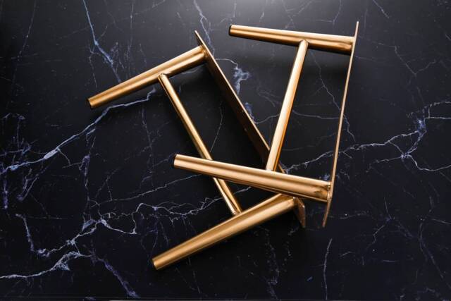 7 7/8'' Tapered Legs, Cabinet Legs Gold, Furniture Brass Sofa Table Bed Coffee - image 1