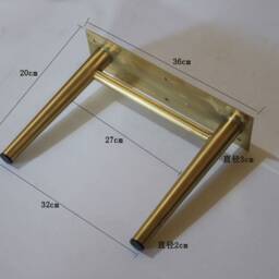 7 7/8'' Tapered Legs, Cabinet Legs Gold, Furniture Brass Sofa Table Bed Coffee - thumbnail 3