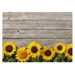 Sunflowers On A Wood Background Vinyl Floor Protector, Yellow Chair Pad, Desk Mat, Plants Gaming Mat - thumbnail 2