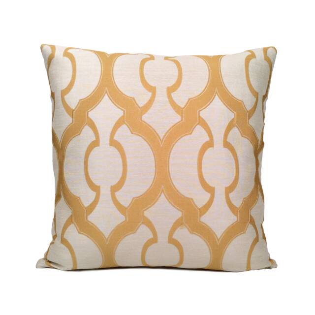 Yellow Beige Decorative Throw Pillow Cover, Cotton Silk Blend Cushion Covers, Accent Toss Farmhouse Pillow, Rustic Trendy Boutique Pillows - image 1