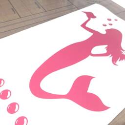 Personalised Mermaid Wall Sticker, Decals, Art, Decor, Stickers - thumbnail 2