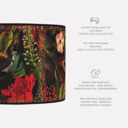 Lampshade, Lampshade Retro, Vintage, Handmade, Table Lamp, Paper, Vintage Flowers - thumbnail 2