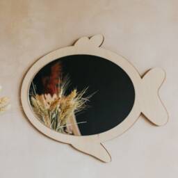 Whale Mirror, Wooden Kids Bedroom Decor, Baby Shower Gift - thumbnail 2