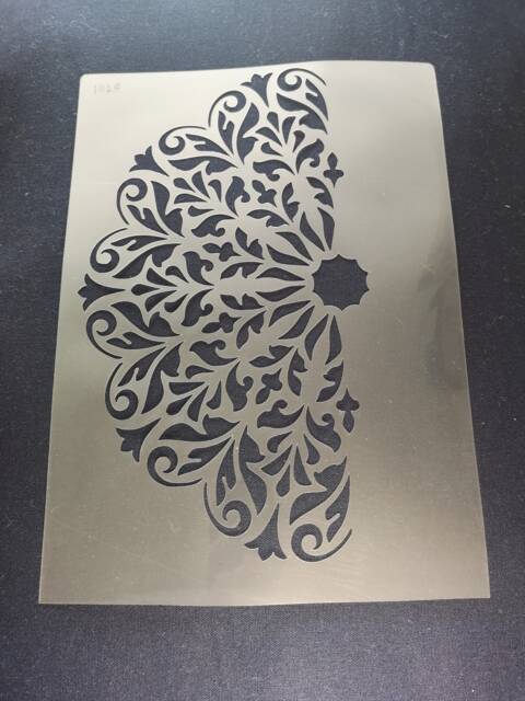 Half Mandala Stencil, Flexible, Reusable, 125Micron, Wall Decor, Home Decor, Furniture Painting, Card Making, Craft Stencil From Bitofeverythingbyb