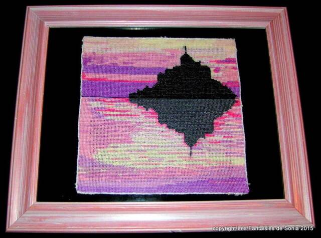 Handmade Embroidery Of Mont Saint Michel - France