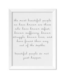 Beautiful People Wall Art - Modern Home Decor Poster Gift For Her Minimalist Print Quote Office D??cor Living Room - thumbnail 2
