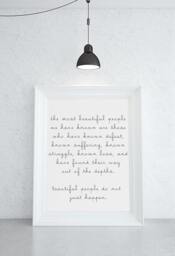 Beautiful People Wall Art - Modern Home Decor Poster Gift For Her Minimalist Print Quote Office D??cor Living Room - thumbnail 3