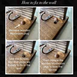 Handmade Oak Waxed Key Holder Shelf Entryway Organizer - thumbnail 4