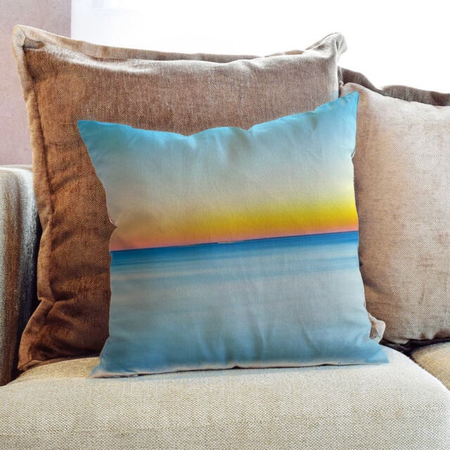Sea Sky Photography - Decorative Pillow Throw Cushion Fabric , Case Cover Or With Filling