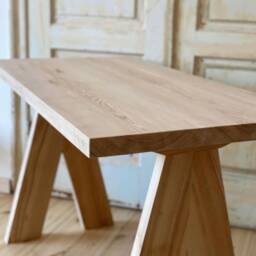 White Oak Home Office Desk/Writing Work Table Desk - thumbnail 2