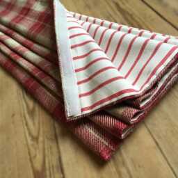Custom Roman Blind/ Shade in Ian Mankin Kintyre Check Peony - Please Note Full Price Is On Quotation - thumbnail 3