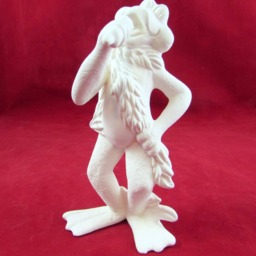 Ceramic Ready To Paint Musical Frog Band - 5.5-6.5 Inches High Bisque, Lawn & Garden, Indoor Or Outdoor - thumbnail 4