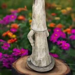 Scandinavian Dwarf Sculpture Concrete Gnome Statue Garden Long Decoration Handmade Scandinavian Nordic Ornament Lover Gift - thumbnail 4