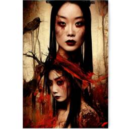 Japanese Garden Ds0016 - Limited Edition 10 Print Set Of 4 Sheets Synthography Printed On Glossy Premium Fine Art Photo Paper 20x30 cm - thumbnail 3