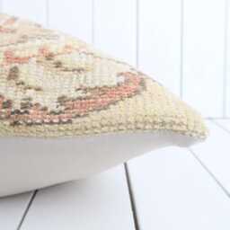16x16 Turkish Kilim Pillow Cover, Bohemian Cushion - thumbnail 4
