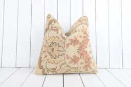16x16 Turkish Kilim Pillow Cover, Bohemian Cushion - thumbnail 1