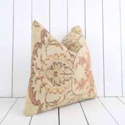 16x16 Turkish Kilim Pillow Cover, Bohemian Cushion - thumbnail 3